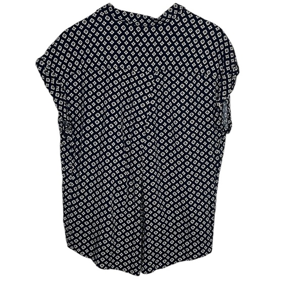 Jachs Girlfriend Black Diamond Button Up Blouse Women Size XL - Picture 4 of 5